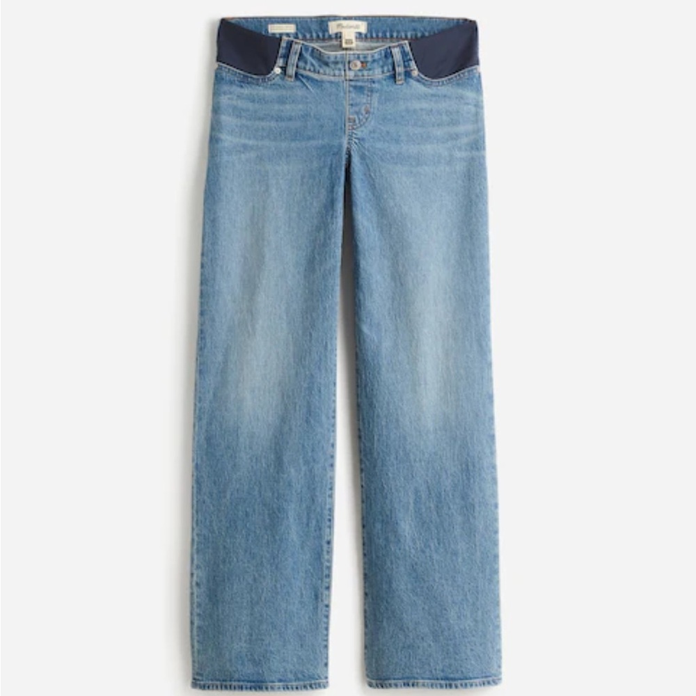 Madewell The Maternity Side-Panel Perfect Vintage Wide-Leg Jean